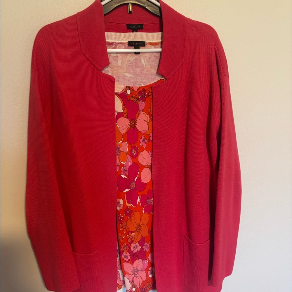 Talbots Vibrant Pink Blazer